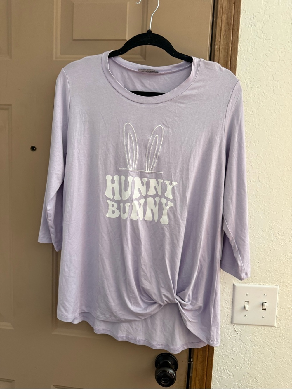 Scarlett Lavender "Hunny Bunny" Long Sleeve Graphic Top